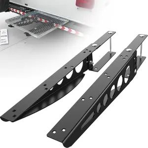 1 Pair Universal Bumper Cargo Bracket, Generator Tray Support Arms fits RV 4" Square Bumper Mounting Mounted Cargo Carrier Box