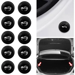 10Pcs Car Door Shock Absorber, Automotive Door Entry Guard, Self Adhesive C ar Slam Stopper Bumper Protector, Car Door Soundproof Stickers-Collision Gasket Auto Accessories Universal for Vehicles