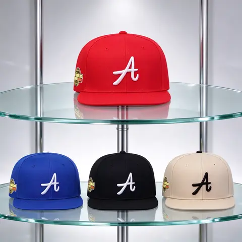 Unisex Vintage Flat Brim Cap with Letter A Embroidery, Los Angeles 1988 Globe Patch Hip Hop Snapback, Adjustable Casual Streetwear Baseball Hat