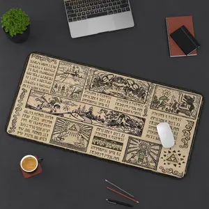 The Legend of Zelda Mouse Pad - Zelda Hyrule Map Desk Mat - Gift For Gamer - Anime Mouse Pad Keyboard Mouse Pad