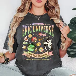 Retro Epic Universe Shirt, Family Universe park trip 2026 shirt, Orlando Theme Park Adventure Tee, Matching Family Vacation Shirt