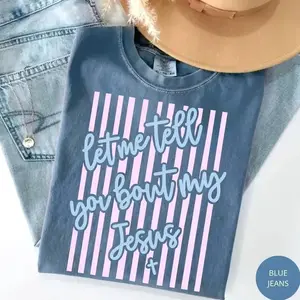 Comfort Colors Let Me Tell You About My Jesus Easter Spring Christian Shirt_ Comfort Colors Graphic Tee, Casual Outfit, Vintage Wash Shirt, Oversized Women’s Outfit, Apr 8