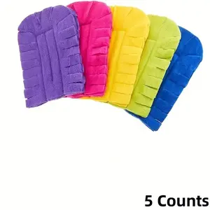 Microfiber Dust Collector, 5 Counts Reusable Dust Collector, Handheld Dust Cleaning Pad, House Cleaning Tools, Household Cleaning Tool for Ceiling Fans, Windows, Kitchen Floors