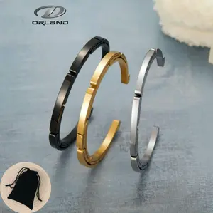 Stylish Unisex Stainless Steel Bracelets — Minimalist, Creative, and Trendy Open-Ended Punk Style, Vacuum-Plated in Gold, Silver, or Black, 4MM Width, 55MM Diameter(Shipped from the USA) stocking stuffer