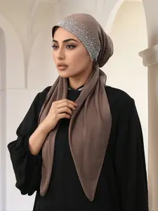 Women's Breathable Jersey Hijab Scarf, Turban Hijab, Soft & Comfortable Design Suitable for Daily Wear, Perfect for Various Occasions, Head Scarf