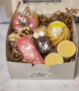 Snack Box Wax Melts Large Handcrafted Scented Candles Chocolate Decor Lemon Ornaments Gift Idea for Candle Lovers