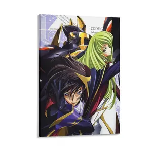 Code Geass Lelouch of The Rebellion Posters ， Anime Decorative Wall Art Painting Canvas Poster Gifts. (11) Canvas Poster Bedroom Decor Sports Landscape Office Room Decor Gift Frames Ornaments Artistic Decoration Print Photo Frame-.