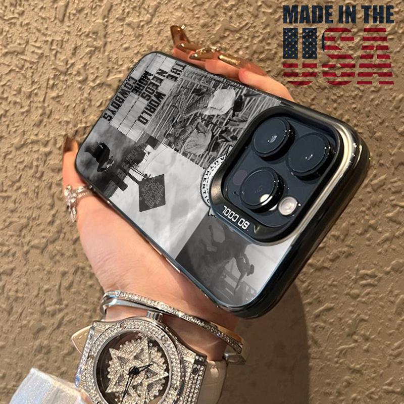 Case for iPhone 16 E Pro Max 15 Plus 14 13 12 11 XS XR Rodeo Revival Matte Shockproof Anti-Scratch Stylish Smartphone Cover