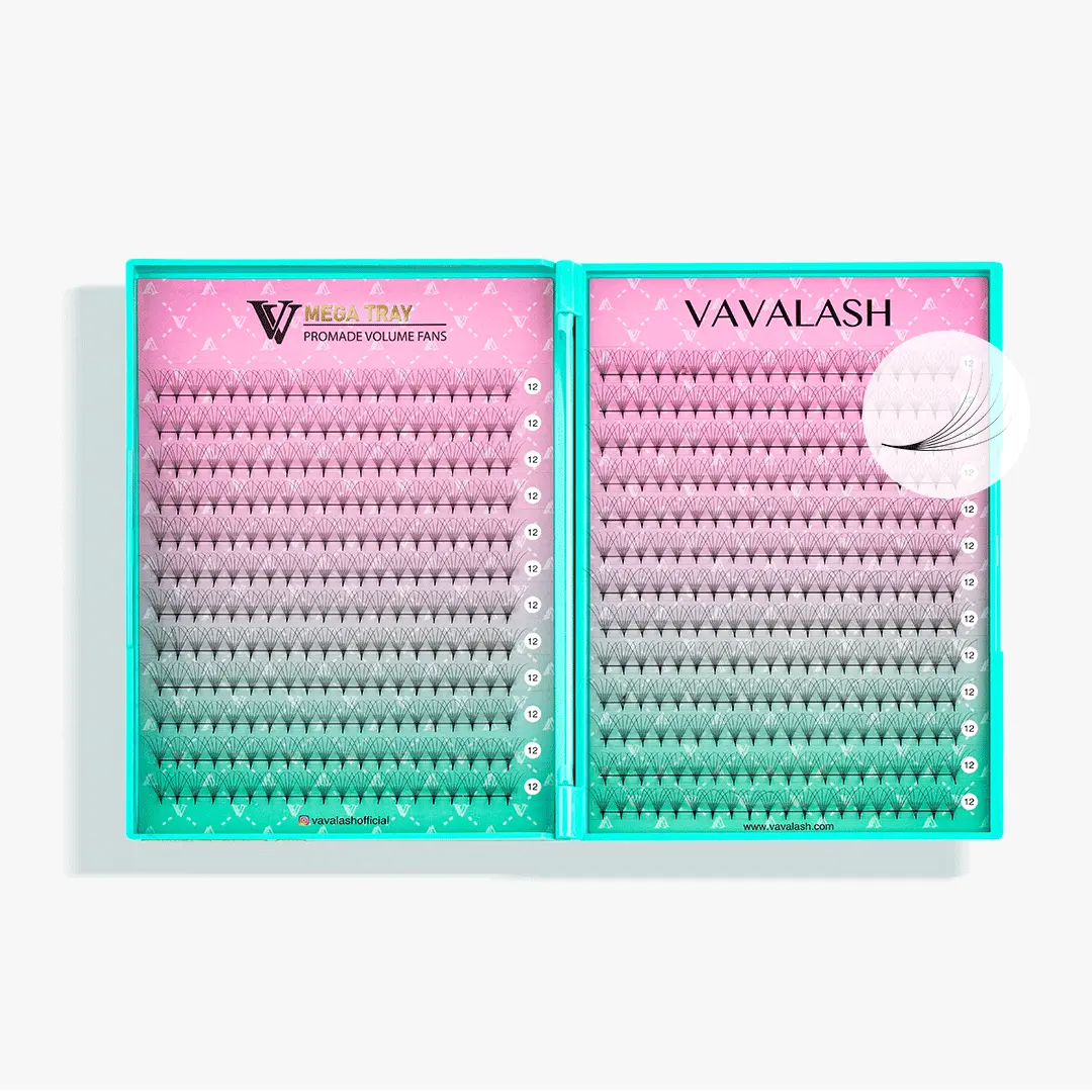 vavalash 6D LASHBOOK Promade Volume Fans - 500 Fans 0.07mm