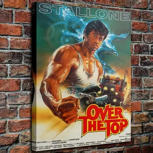 1 Piece Framed Canvas Wall Art 11.8x 15.7inch (30x 40cm ) - Dynamic Muscle Action Figure and Movie Poster Art, High-End Canvas with Vibrant Graphic Design and Recycled Wooden Frame, Hangable for Home Office, Cinema Room Decoration, Durable Artwork