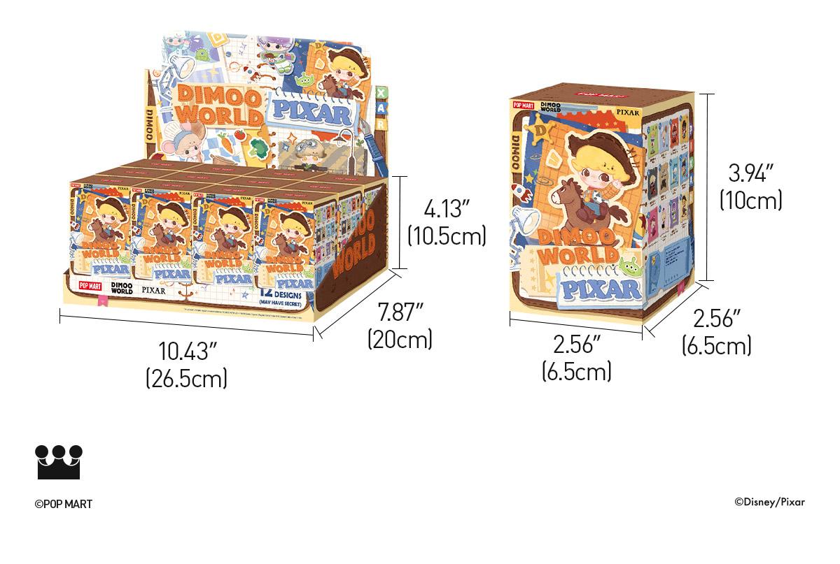 POP MART DIMOO WORLD × PIXAR Series Figures Blind Box Fun Toy