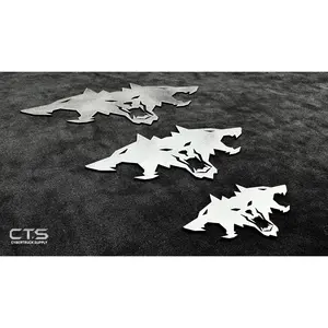 All Metal - Stainless Steel Cyberbeast Emblem