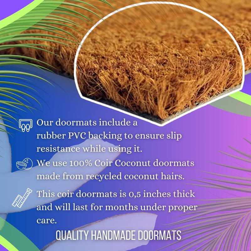 Custom Doormat, Name Doormat, Custom Housewarming Present, Family Welcome Mat, Outdoor Decor, Monogrammed Doormat, Coir Doormat, Housewarming Gift, Home Decor, Welcome Doormat, Personalized Gift, Doormat
