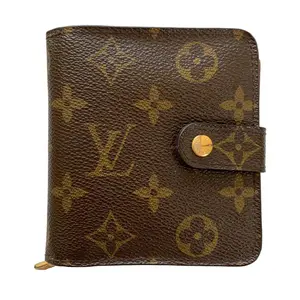 Pre-owned Louis Vuitton Wallet Small Leather Goods monogram compact ca1017 authentic with COA
