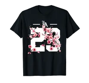 2026 Spring Men's Cherry Blossom Sakura Graphic T-Shirt Casual Loose Fit Short Sleeve Crew Neck Tee Summer Comfort Fashion Tops Soft Breathable Material - Menswear