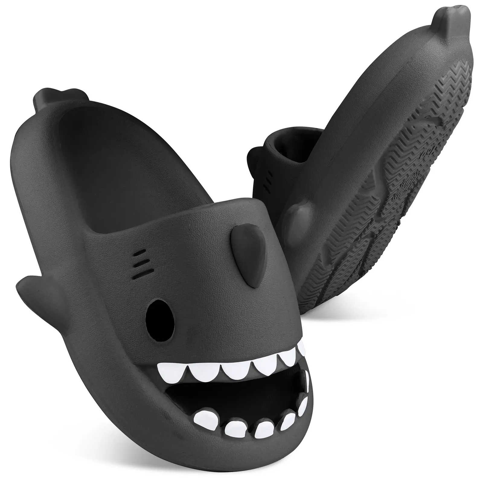 Shark Slides Slipper Cozy Soft Thick Sole Cute Animal Shape Design EVA Open Toe Sandal summer shoes for Beach Pool Shower