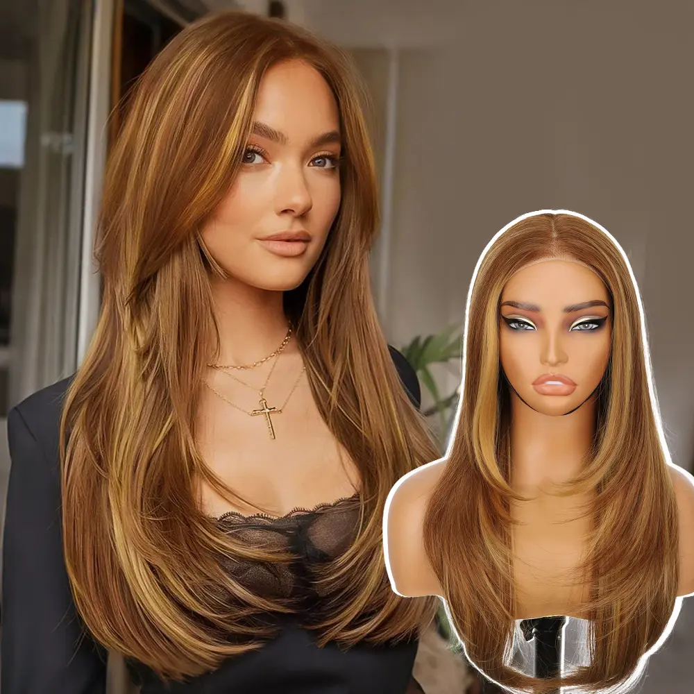 Honey Blonde with Chestnut Brown