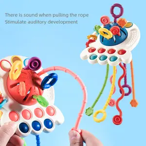 Pull-String Sensory Toy, Educational Pull-String Toy, Develop Fine Motor Skills Multisensory Toy, Kids Learning Toy
