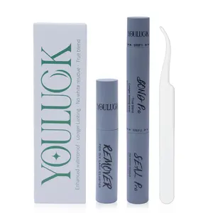 YOULUCK  Upgrade Pro Bond Seal Remover Tweezer Kit Gentle 7 Days Long Lasting Stron hold Waterproof Glue No White Residue Beginner Friendly Flawless Look for Eyelash
