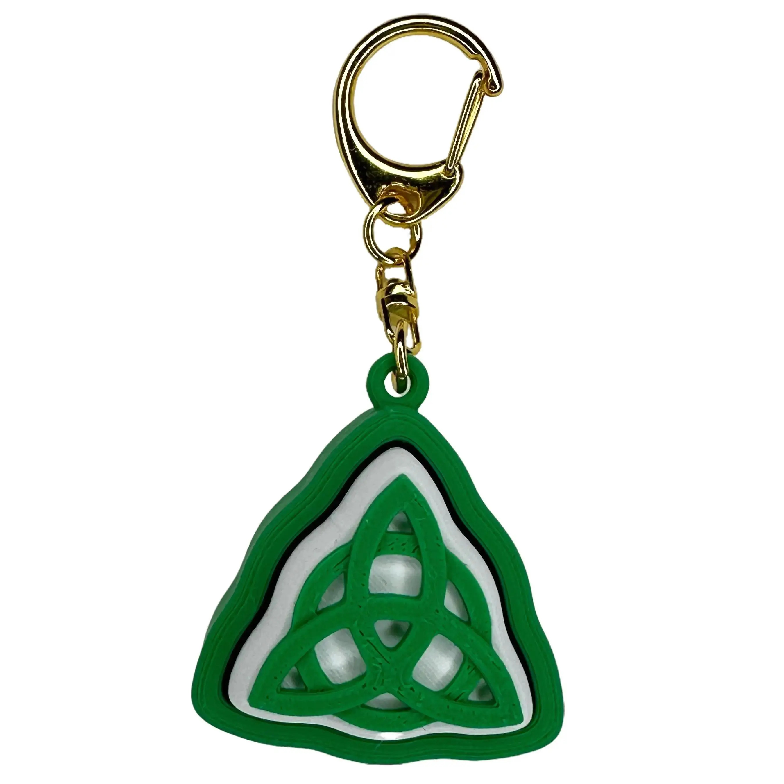 Irish Celtic Knot Fidget Clicker: St. Patrick's Day Ireland keychain accessory, stress relief, cute must have