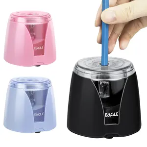 Electric Pencil Sharpener, Single Hole Design Automatic Sharpening, Battery Powered, Auto Stop, Safe Reliable, Compact and Portable, Fits 6-8mm Pencils, Ideal for Teaching Office Use, Office Supplies