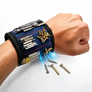 Magnetic Wristband Tool Belt for Men - Unique Father's Day Gift for DIY Handyman, Mechanics, Carpenters