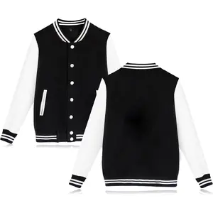 babyhealthy Women's Men's Varsity Baseball Jacket Casual Letterman Bomber Jacket Windbreaker Lightweight Jacket Coat