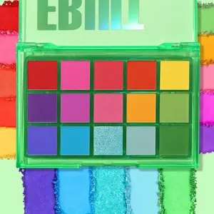 Bright Neon Makeup Eyeshadow Palette 15 Shades Green Purple Yellow Make Up Pallets Kit Vibrant Shimmer Matte Pigmented Blendable - Fruit Punch