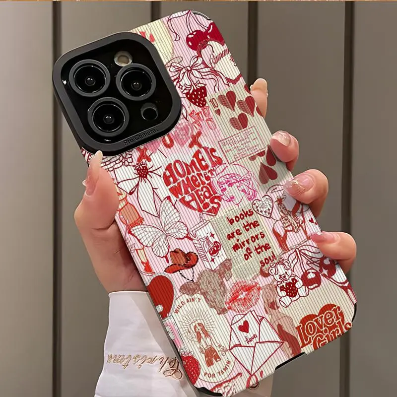 Lip Design Shockproof Ultra-Thin Phone Case for iPhone 16/15/14/13/12/11/plus/pro Max, Dust-Proof and Stylish Gift Idea