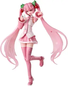 BLOKEES Fantastics Series | Sakura Miku Collectible Figure | Cute PVC Anime Model Statue | Display Ornament Gift for Vocaloid Fans & Collectors