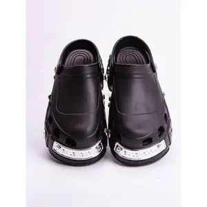 Women's Fashionable Solid Color Platform Clogs, Breathable Lightweight Clogs, Casual Comfortable Breathable Non-slip Clogs, Trendy All-match Clogs for Indoor & Outdoor Wear