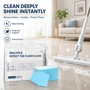 100-Piece Floor Cleaning Tablets Multi-surface Cleaner, Concentrated Dissolvable Mop Cleaner for Hardwood Tile Marble, Mild Scent Stain Remover Set