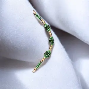 Ogun Orisha Ilde Santo Pulsera Santeria Yoruba Ifa 8 Inch Green Beaded Bracelet Inspired by Cultural Traditions