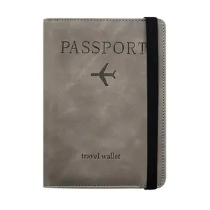 Blocking Passport Holder - Leather Travel Wallet with Card Slot & Document Pockets |   Protector for International