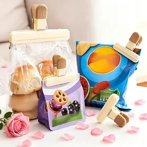 Kitchen Bag Clips – Food Storage & Sealing Clips, Leakproof, Easy to Use, for Snacks, Tea, Milk Powder, Helps Maintain Freshness, Compact Design