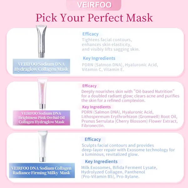 Korean Brand VEIRFOO PDRN Liftsnap Wrapping Mask 65g for Radiant