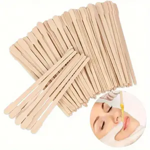 Small Wooden Wax Sticks - Body Hair Removal Applicator for Waxing (Pack of 100)