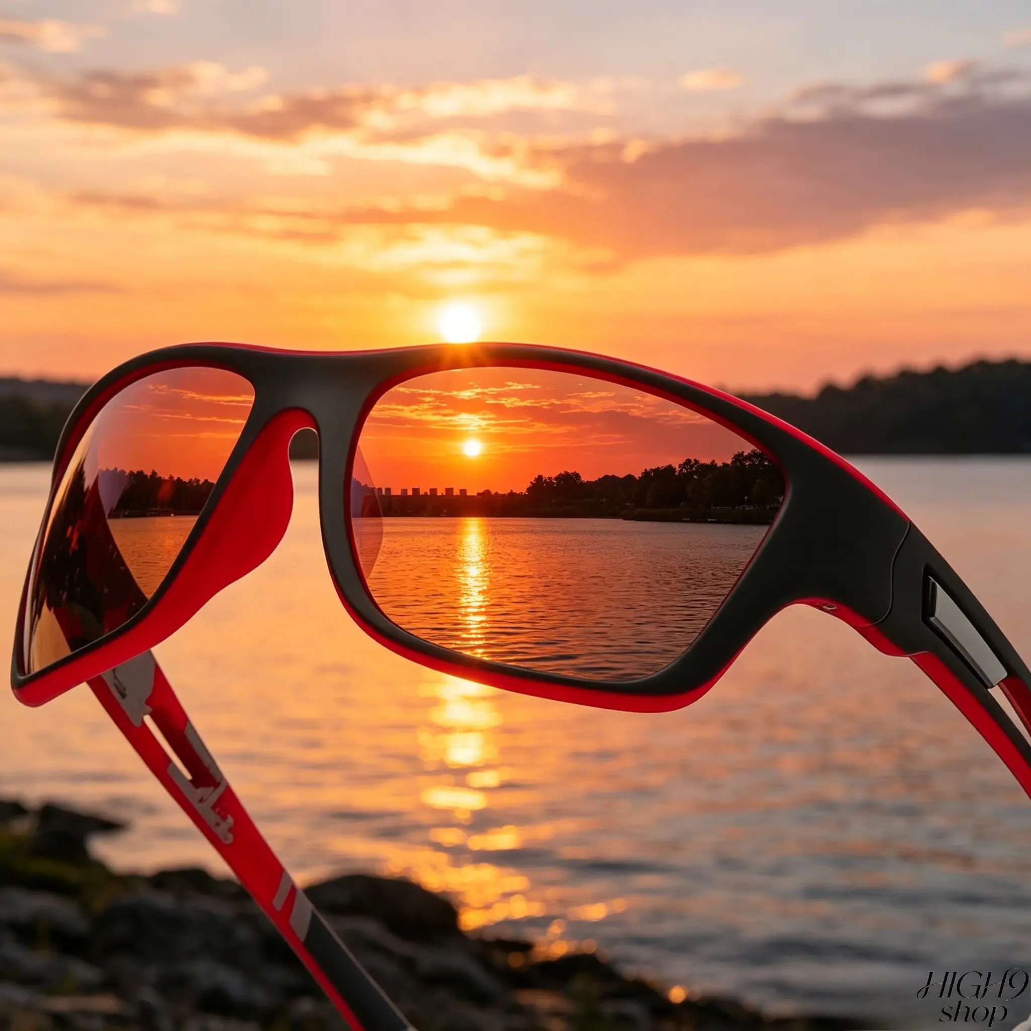 Polarized Unisex Classic Outdoor Sports Eyewear, Lightweight PA Frame with UV400 Protection and Glare Reduction, Non-Prescription Sunshade Glasses Ideal for Fishing and Driving