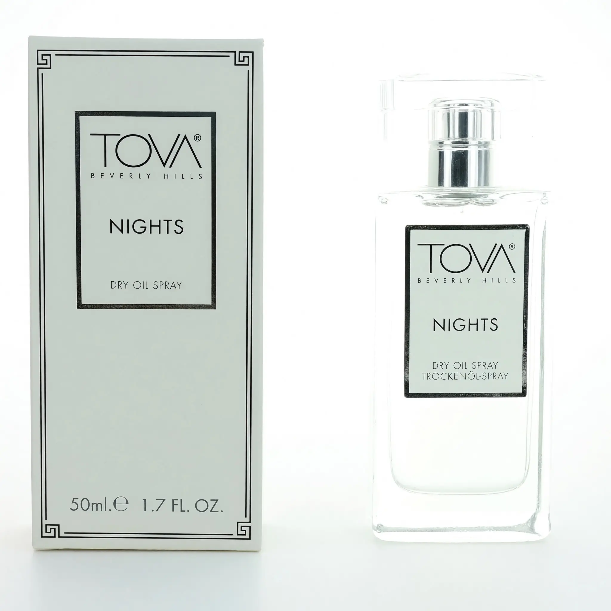 Tova Nights Dry Oil Spray, Lightweight & Quick-Absorbing Women's Fragrance, Silky Body Oil Perfume, 1.7 oz, Oil Perfume Women's Fragrance