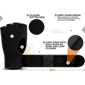 RDX Boxing Inner Gloves Hand Wraps T15 Unisex, Hybrid Design for Gym Weight Lifting, 50cm Wrist Support, Neoprene Under Mitts, Ideal for MMA, Muay Thai, Martial Arts Training, and Kickboxing.