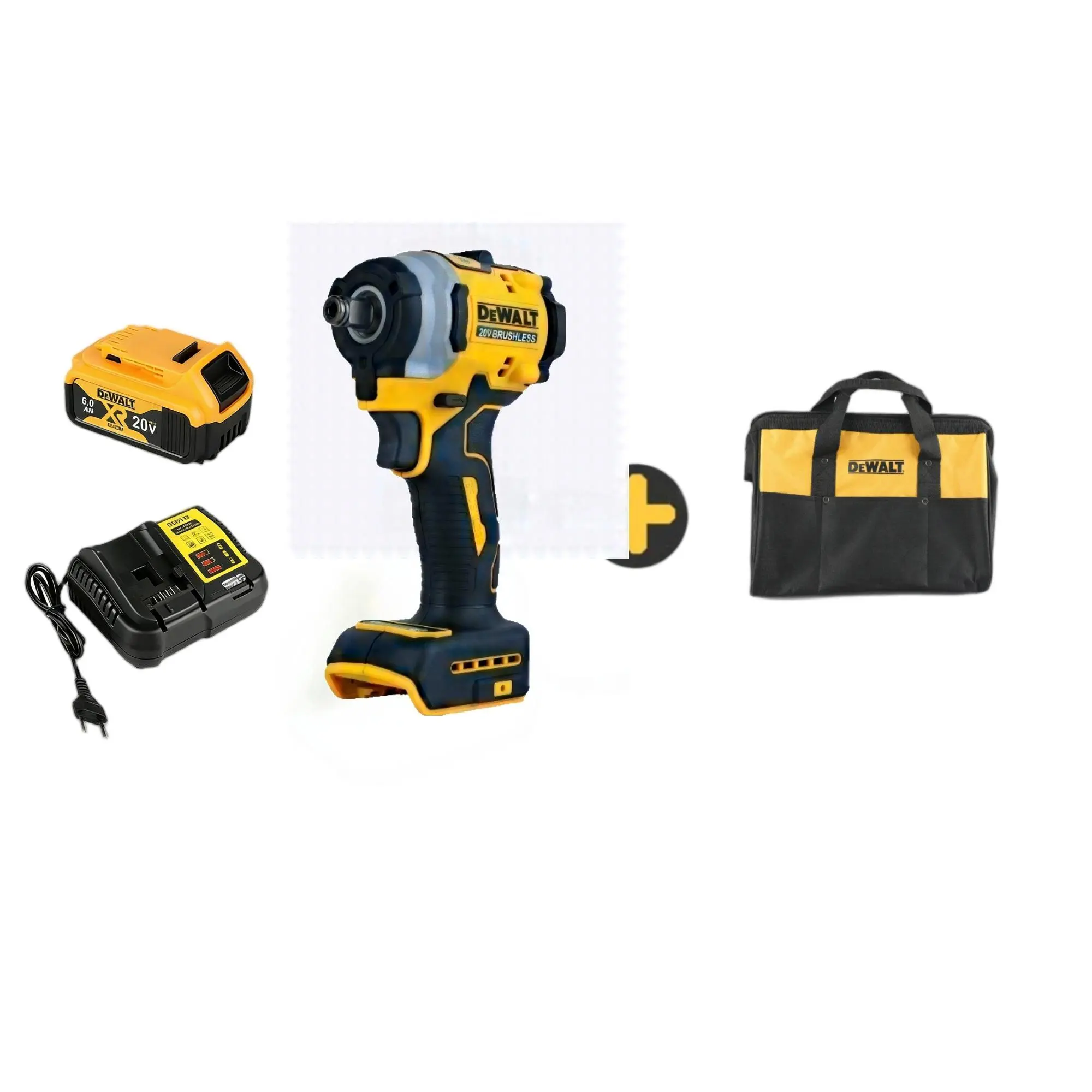 DEWALT DCF850 20V Cordless Impact Wrench | High Torque Power Tool | Rechargeable Lithium Battery | Heavy-Duty Electric Wrench for Auto & Construction professional grade