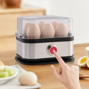 Stainless Steel Steam Egg Maker, Mini Portable Breakfast Machine, Multi-Functional Kitchen Appliance, Home Use Egg Cooker