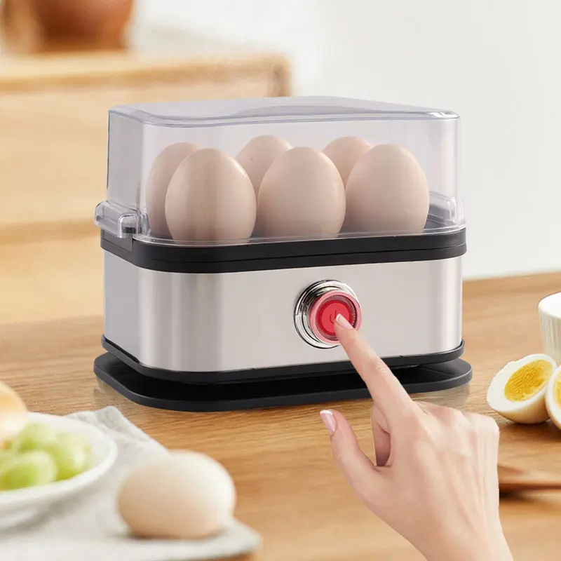 Stainless Steel Steam Egg Maker, Mini Portable Breakfast Machine, Multi-Functional Kitchen Appliance, Home Use Egg Cooker, Easy Egg Cooker