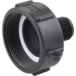 275 330 IBC Tote Adapter, Food Grade IBC Drain Adapter,Water Hose Male Adapter for Garden Hose,2" Fine Thread X 3/4" Male G Hose