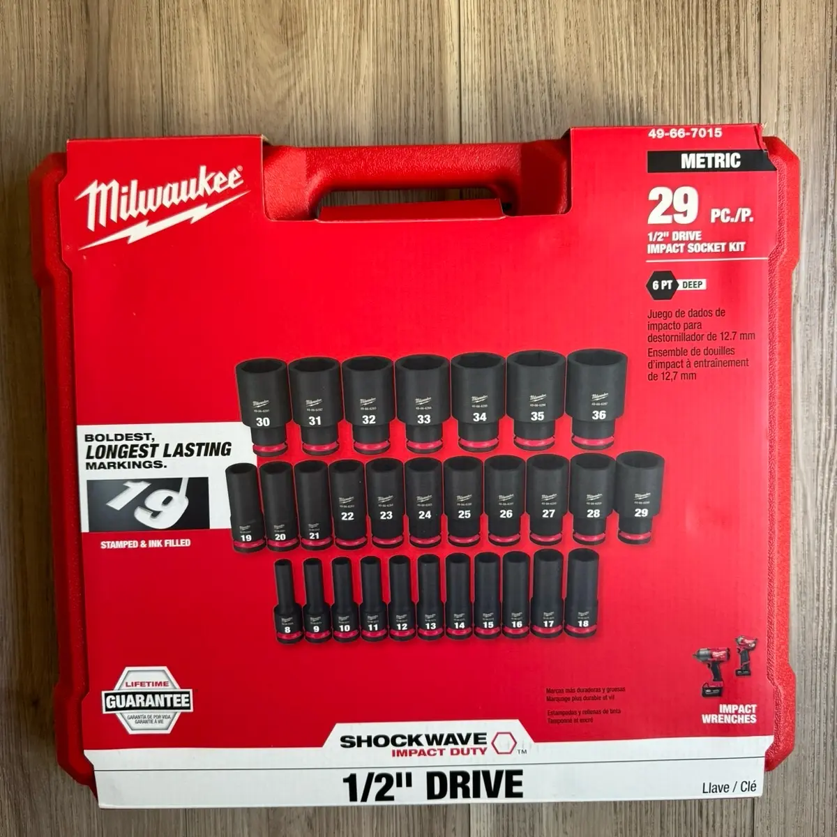 Milwaukee 29 Piece 1/2 Socket Set Milwaukee 29 Piece 1/2 Socket Set