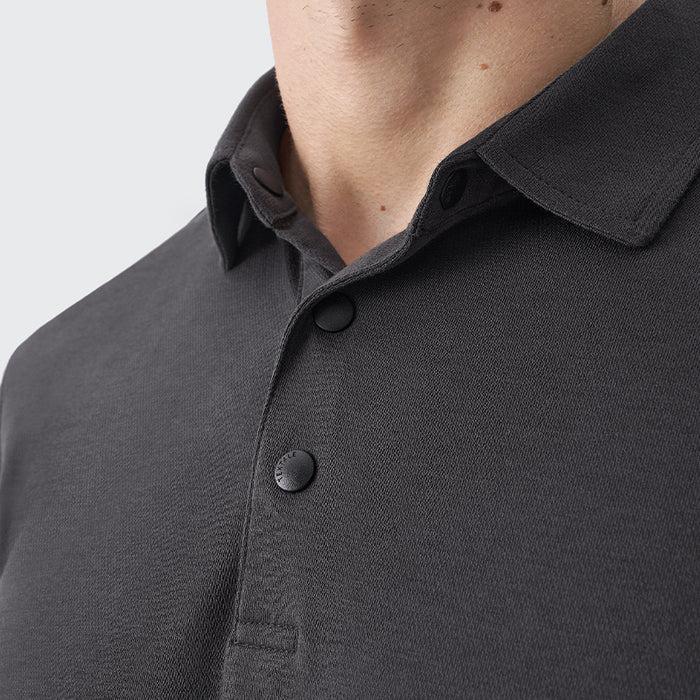 TexTale Men's Anti-Odor Polo - Perfect for Business Trips, Everyday Wear, and Light Sports, Durable Japanese Fabric Sweat-Wicking Energy High-quality Performance Lightweight Tee Menswear Top