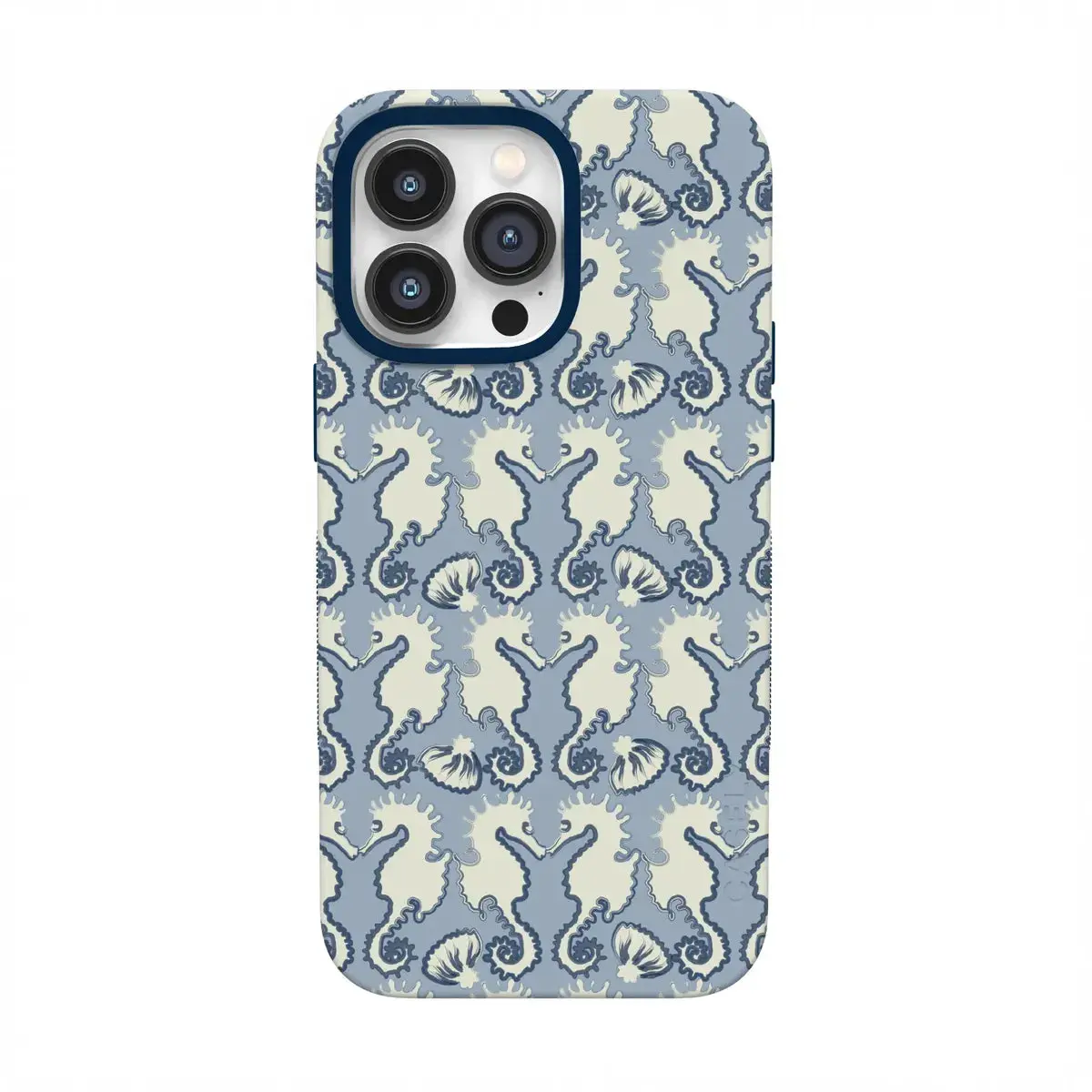 Casely iPhone 13 Pro Case | Seahorse Drift | Coastal Blues | Bold Protective Design | Compatible with MagSafe