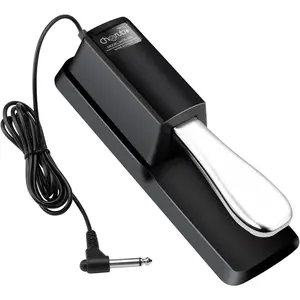 Sustain Pedal for Yamaha Roland  Korg Nord Kurzweil Hammond Alesis Moog Ensoniq Behringer Waldorf Arturia Akai Farfisa Studiologic Arp Piano Keyboards and so