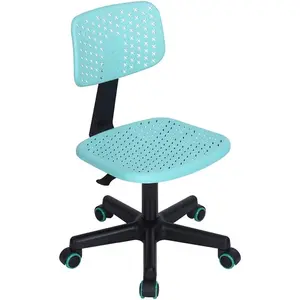 Rotating Writing Task Chair Low Medium Back Armless Height Adjustable Computer Desk Chair for Home Office Teens Students