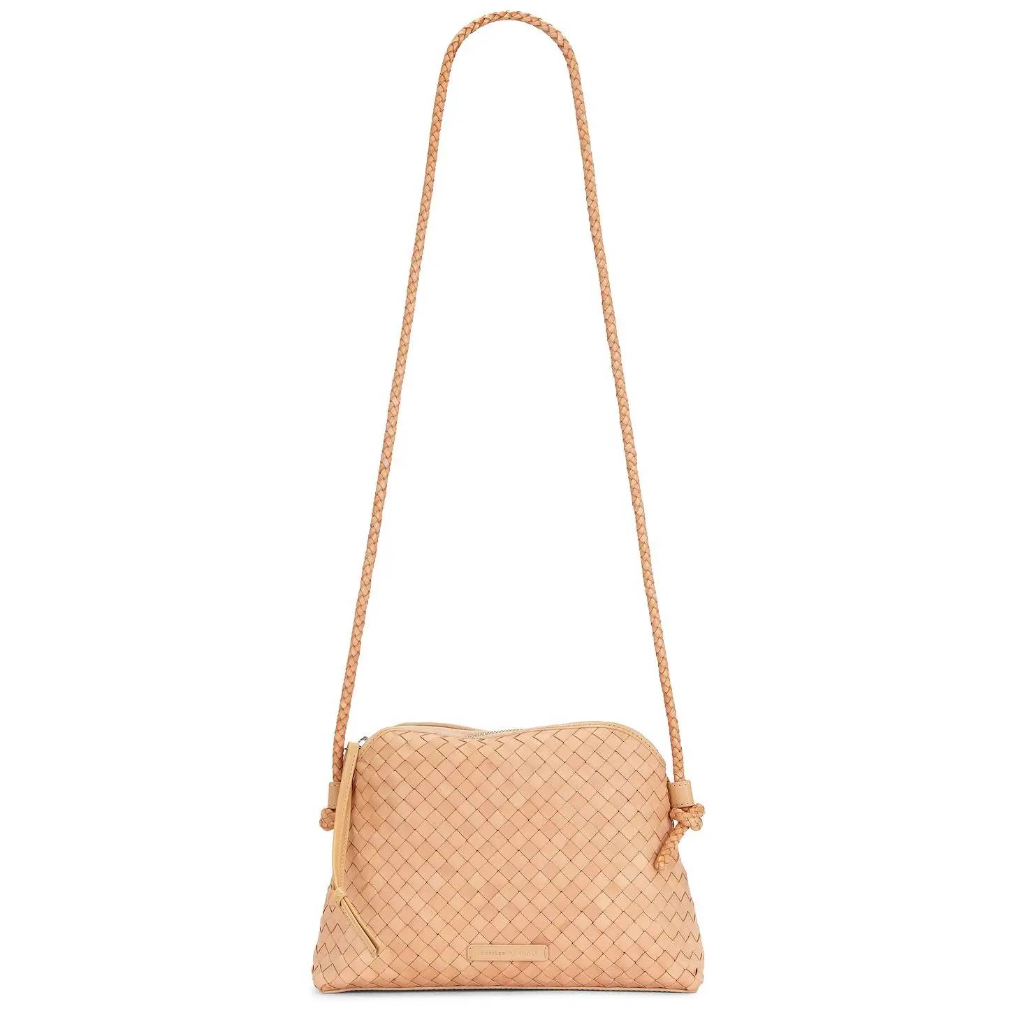 Loeffler Randall Mallory Woven Crossbody Bag in Desert Sand